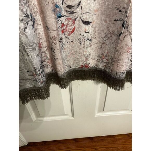 T Tagari Floral & Lace Fringe Trimmed Boho Festival Slip Dress sz M EUC - Picture 6 of 10